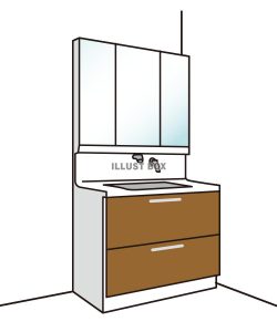 クリナップの洗面化粧台、FANCIO（ファンシオ）をご紹介！！流レールボールがオススメです！！